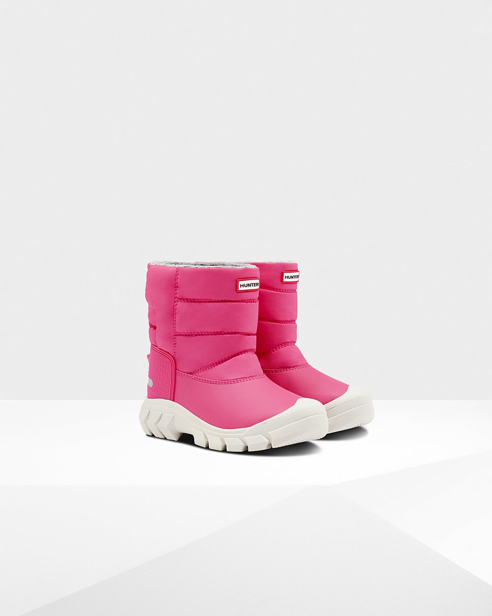 Botas De Neve Hunter Criança Luz Rosa - Original Big Insulated - 01DGZAYPO